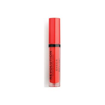 Makeup Revolution  Sheer Brilliant Lip Gloss  Lesky na pery Oranžová