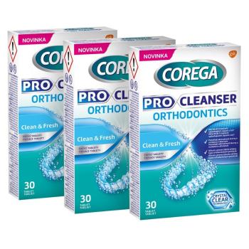 COREGA Pre cleanser orthodontics čistiace tablety pre strojčeky 3 x 30 kusov