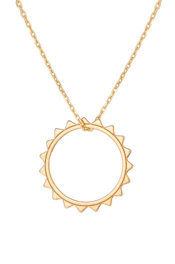 Strieborný pozlátený náhrdelník Ania Kruk Sky zlatá farba