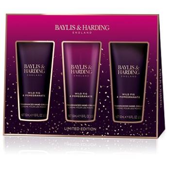 BAYLIS & HARDING Sada 3 krémov na ruky - Fík & granátové jablko (017854110298)