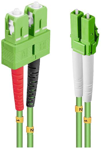 LINDY 46322 optické vlákno LWL prepojovací kábel [1x zástrčka LC - 1x zástrčka SC] 50/125 µ Multimode OM5 3 m