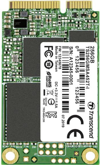 Transcend MSA452T-I 256 GB interný mSATA SSD pevný disk SATA 6 Gb / s Retail TS256GMSA452T-I