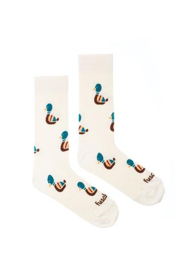 Smotanové vzorované ponožky Kača deň