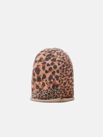 Desigual Animal Patch Gorro Čiapka Hnedá