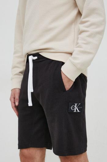 Šortky Calvin Klein Jeans pánske, čierna farba