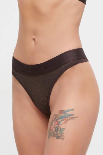 Tangá Calvin Klein Underwear hnedá farba,000QF7287E