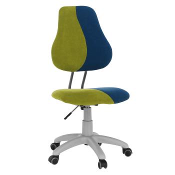 Rastúca otočná stolička, zelená/modrá/sivá, RAIDON RP1, rozbalený tovar