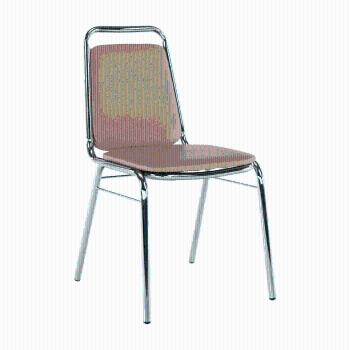 Zasadacia stolička, hnedá ekokoža, ZEKI P1, poškodený tovar