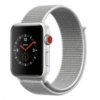 BStrap Nylon remienok na Apple Watch 42/44/45mm, Silver (SAP005C19)