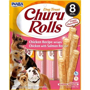 Inaba Churu Dog Rolls kuracie s lososom wraps 8× 12 g (8859387701374)