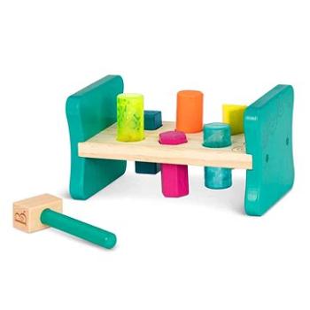 B-Toys Zatĺkačka drevená Pound & Play (062243422391)