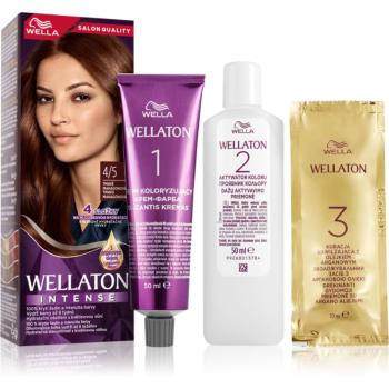 Wella Wellaton Intense permanentná farba na vlasy s arganovým olejom odtieň 4/5 Addictive Mahogany 1 ks