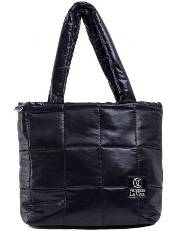 čierna lesklá prešívaná shopper bag vel. ONE SIZE