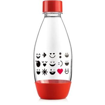SODASTREAM Fľaša detská 0,5 l Smajlík červená (8719128113562)