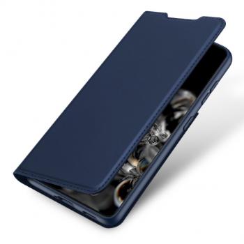 DUX DUCIS Skin Pro knižkové kožené puzdro na Samsung Galaxy S21 5G, modré