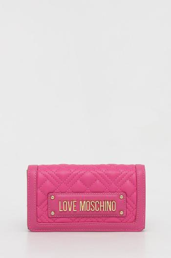 Peňaženka Love Moschino dámsky, ružová farba