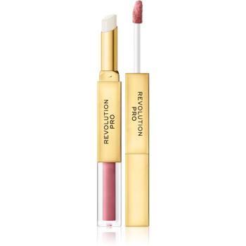 Revolution PRO Supreme Stay 24h Lip Duo ultra matný tekutý rúž s balzamom odtieň Velvet 2,5 g