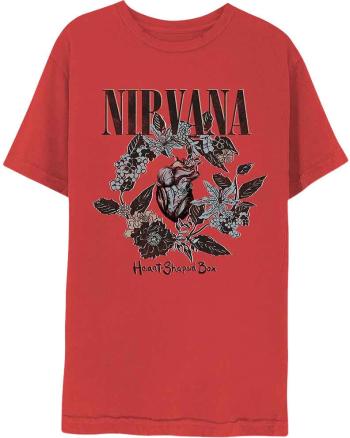 Nirvana Tričko Heart-Shaped Box Red 2XL