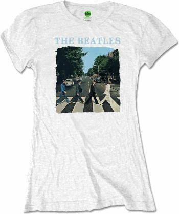 The Beatles Tričko Abbey Road & Logo White XL