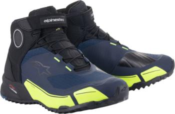 Alpinestars CR-X Drystar Riding Shoes Black/Dark Blue/Yellow Fluo 40,5 Topánky