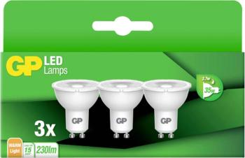 GP Batteries 740GPGU10087427B3 LED  En.trieda 2021 F (A - G) GU10 klasická žiarovka 3.7 W teplá biela (Ø x d) 50 mm x 55