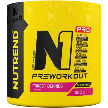 Nutrend N1 Pro podpora športového výkonu s kofeínom príchuť Forest Berries 300 g