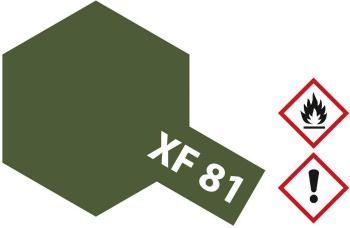 Tamiya akrylová farba tmavozelená (matná) XF-81 sklenená nádoba 10 ml