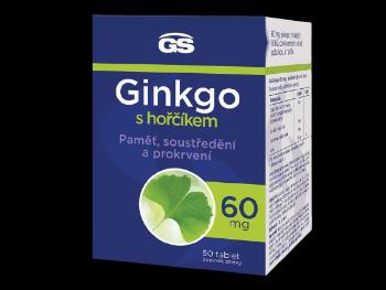 GS GS Ginkgo 60 mg s horčíkom, 60 tabliet 60 tabliet