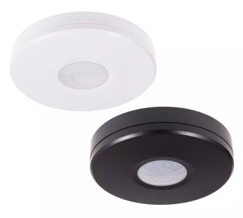 T-LED Pohybový snímač PIR IP65 okrúhle Vyberte barvu: Čierna 068265