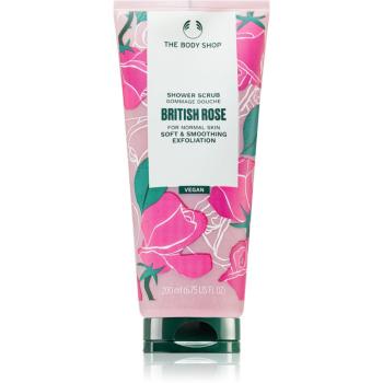 The Body Shop Shower Scrub jemný telový peeling s vôňou ruží 200 ml