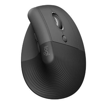 Logitech Myš LIFT GRAPHITE, 4000DPI, bluetooth, optická, 6tl., bezdrôtová, šedá, 1 ks AA, ergonomická, vertikál.