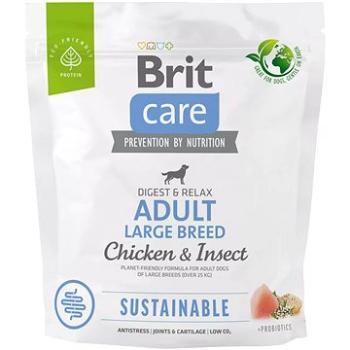 Brit Care Dog Sustainable s kuracím a hmyzom Adult Large Breed 1 kg (8595602558766)