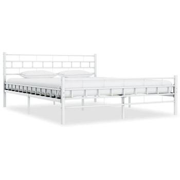 Rám postele, biely kovový, 160 x 200 cm (285299)