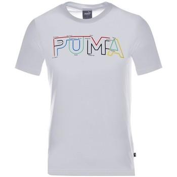 Puma  Tričká s krátkym rukávom Drycell Graphic  Biela