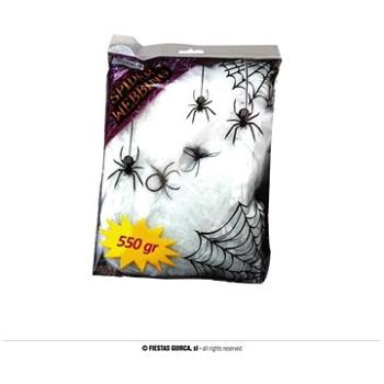 Pavučina biela 550 g + 4 pavúky – halloween (8434077194317)