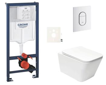 Závesný wc set do ľahkých stien / predstenová montáž Swiss Aqua Technologies Infinitio SIKOGRSIN12ASH0