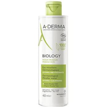 A-DERMA BIOLOGY Dermatologická micelárna voda hydratačná – čistiaca 400 ml (3282770146578)