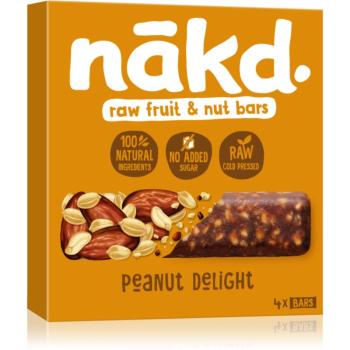 nākd. Peanut Delight ovocná tyčinka s orechmi 4x35 g