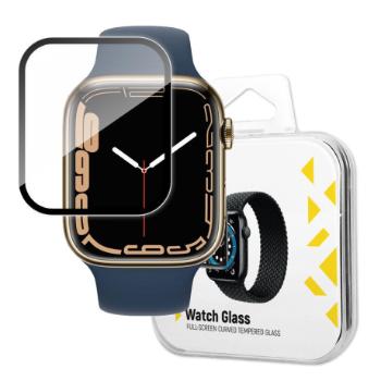 MG Watch Glass ochranné sklo na Apple Watch 7/8 41mm, čierne