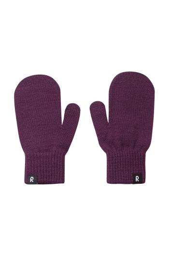 Detské rukavice Reima fialová farba