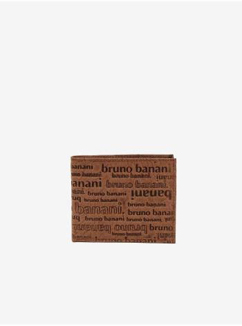 Svetlohnedá pánska kožená vzorovaná peňaženka Bruno Banani