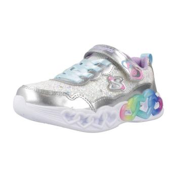 Skechers  INFINITE HEART LIGHTS - FRE  Módne tenisky Strieborná