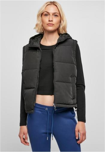 Urban Classics Ladies Recycled Twill Puffer Vest black - XXL