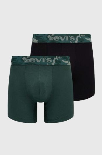 Boxerky Levi's 2-pak pánske, zelená farba