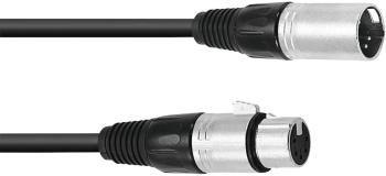 Omnitronic 30220761 XLR prepojovací kábel [1x XLR zástrčka 5-pólová - 1x XLR zásuvka 5-pólová] 0.50 m čierna