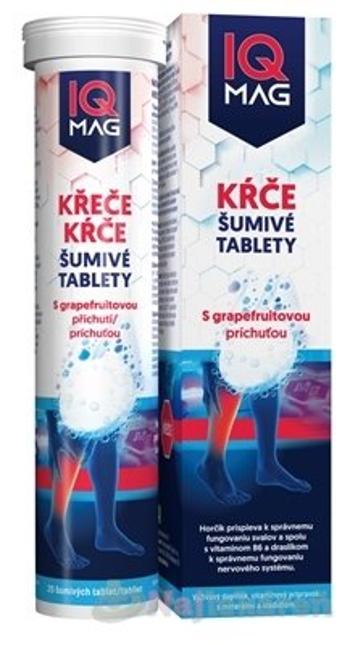 IQ MAG KŔČE, grapefruitove šumivé tablety, 20 ks