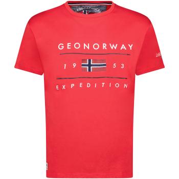 Geo Norway  SY1355HGN-Red  Tričká s krátkym rukávom Červená