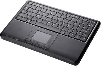 Perixx PERIBOARD-510-PLUS USB klávesnica nemecká, QWERTZ, Windows® čierna integrovaný touchpad