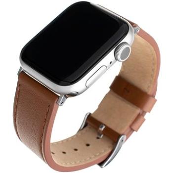 FIXED Leather Strap pre Apple Watch 42/44/45/Ultra 49mm hnedý (FIXLST-434-BRW)