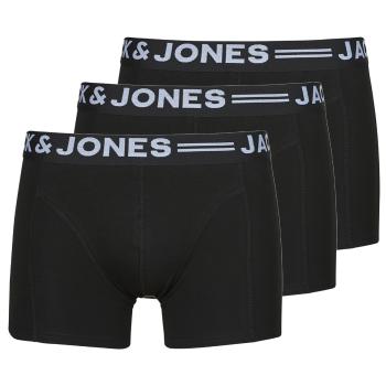 Jack & Jones  SENSE TRUNKS 3-PACK  Boxerky Čierna